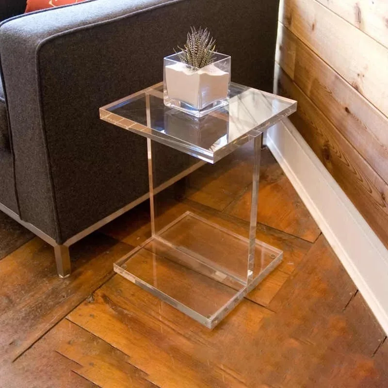 

Manufacturer wholesale modern transparent acrylic side table household simple design small acrylic coffee table
