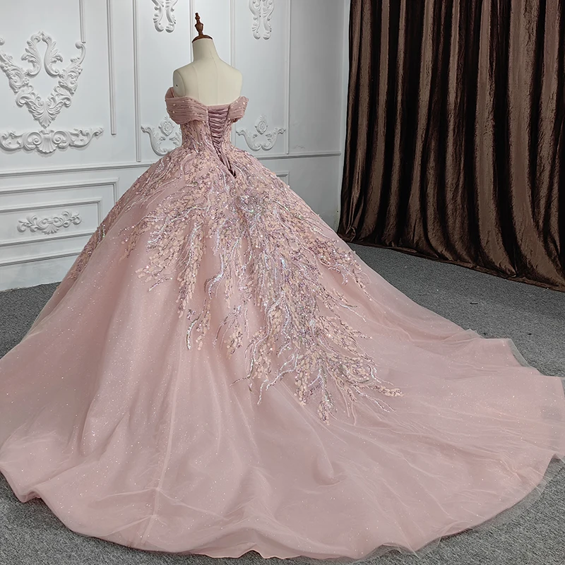 Robe Quinceanera princesse élégante pour femme, robe de Rhà paillettes, robe de soirée, haute qualité, Off The Initiated, DY6524