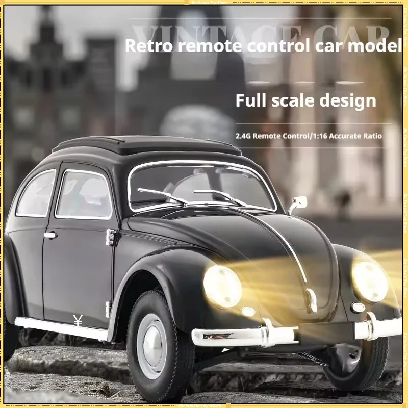 

CXD 1/16 D62mini Full Scale Remote Control Car RC CAR Retro Beetle 1950 Climbing Car Simulation Model Toy Festival Gift