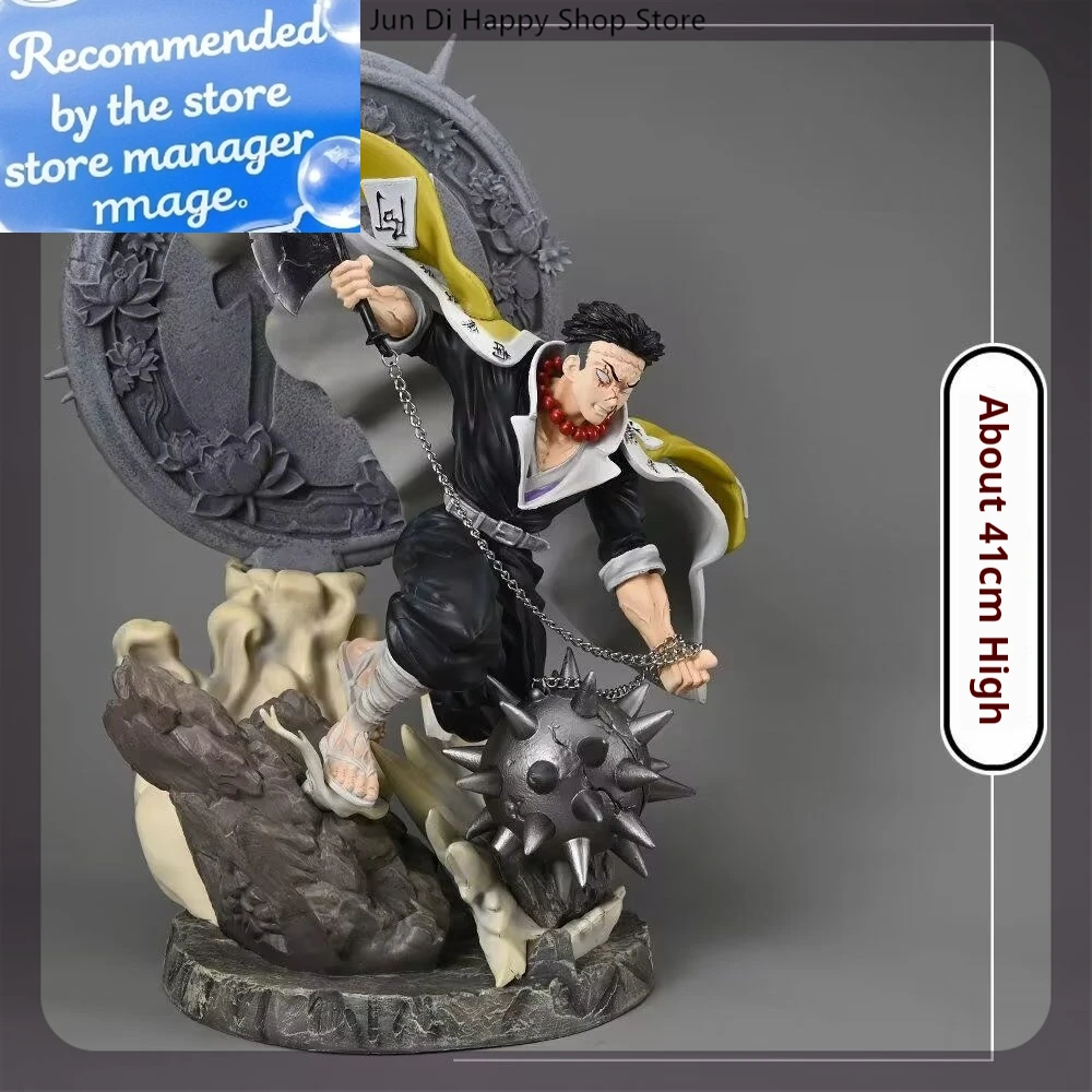

41 см Demon Slayer Himejima Gyomei аниме фигурка ПВХ модель Gk большая статуя коллекция для мальчиков украшение для рабочего стола орнамент игрушки подарки