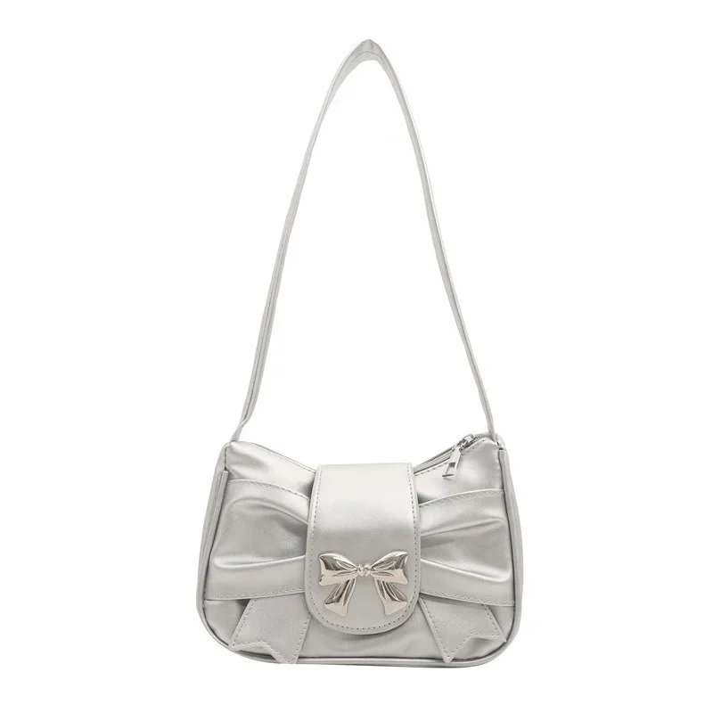 Trendy Bow Shoulder Bag Korean Style Fashion Handbag Y2K Sweet