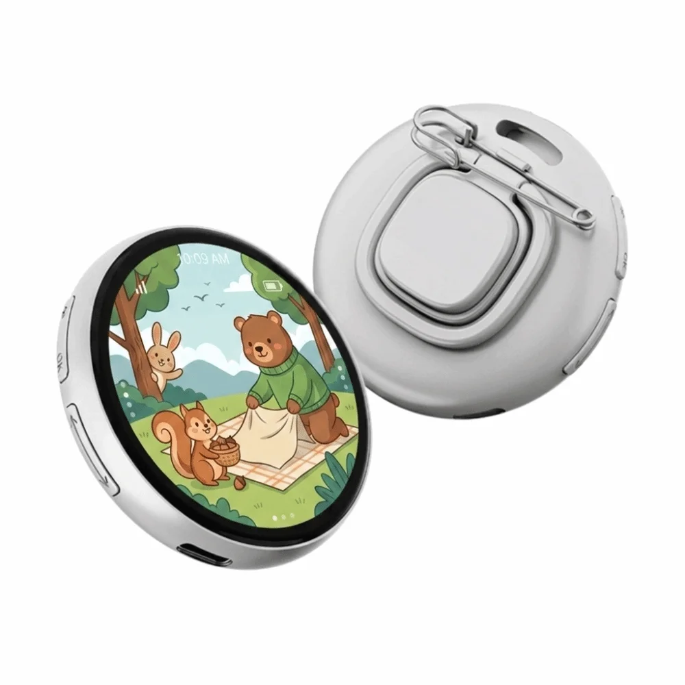 Magnetic Magnetic Electronic Badge Light‑Up Interactive Light‑Up Anime Brooch Smart Decor Compact Lightweight