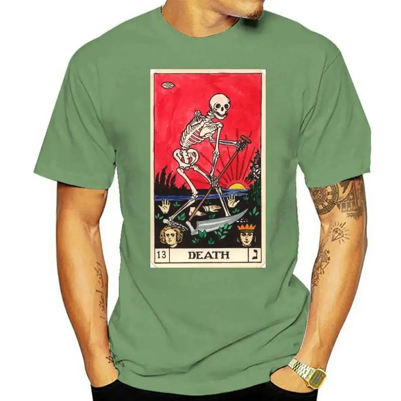 Death Tarot T Shirt tarot card major arcana death halloween spooky skeleton creepy tarot wicca wiccan