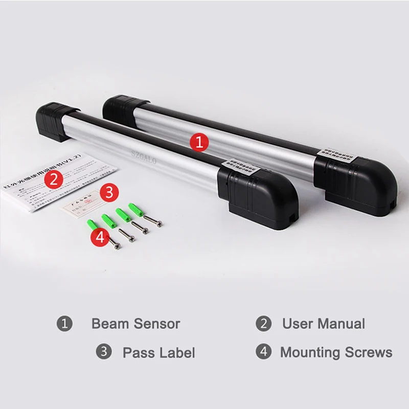 Imagem -06 - Sensor Impermeável da Barreira do Feixe do ir Liga de Alumínio Feixe tipo Prendido Conecta com o Sistema de Alarme Home Distância 10100m