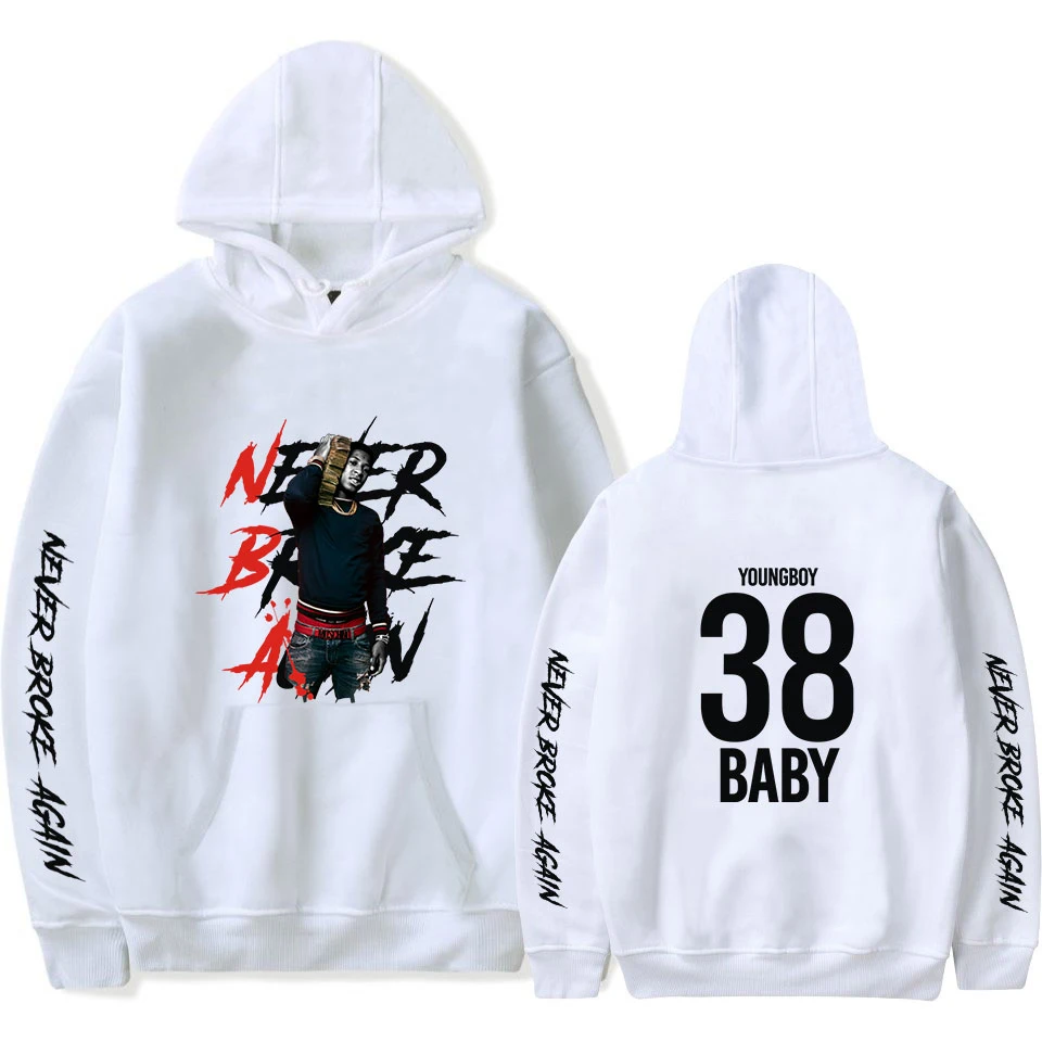 

Men's Clothes YoungBoy Never Broke Again Hoodie Long Sleeve Women Men's Hoodie Hip Hop Streetwear American Rapper YoungBoy