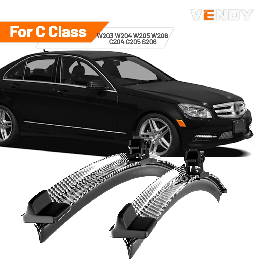 Für Mercedes Benz C-Klasse W203 W204 W205 W206 C204 C205 2000-2024 2013 2021 2 Stück Frontscheibenwischerblätter Scheibenwischer