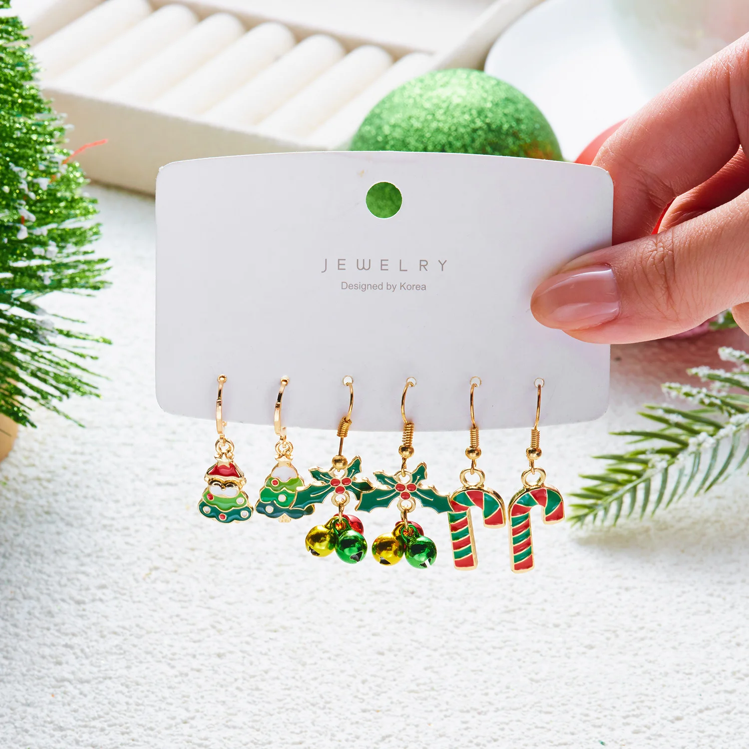 3 Pairs Christmas Mixed Earrin - đánh giá và giá Elk Bugle Call