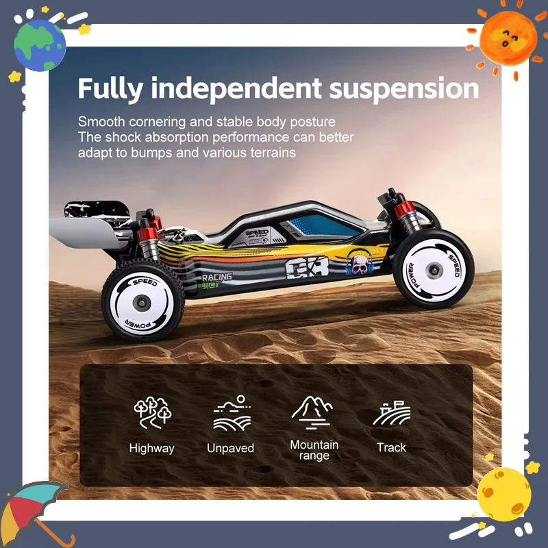 

Weili 244016, высокоскоростной радиоуправляемый автомобиль, масштаб 1:24, двухколесный привод, электрическая игрушечная модель с дистанционным управлением для соревновательных игр