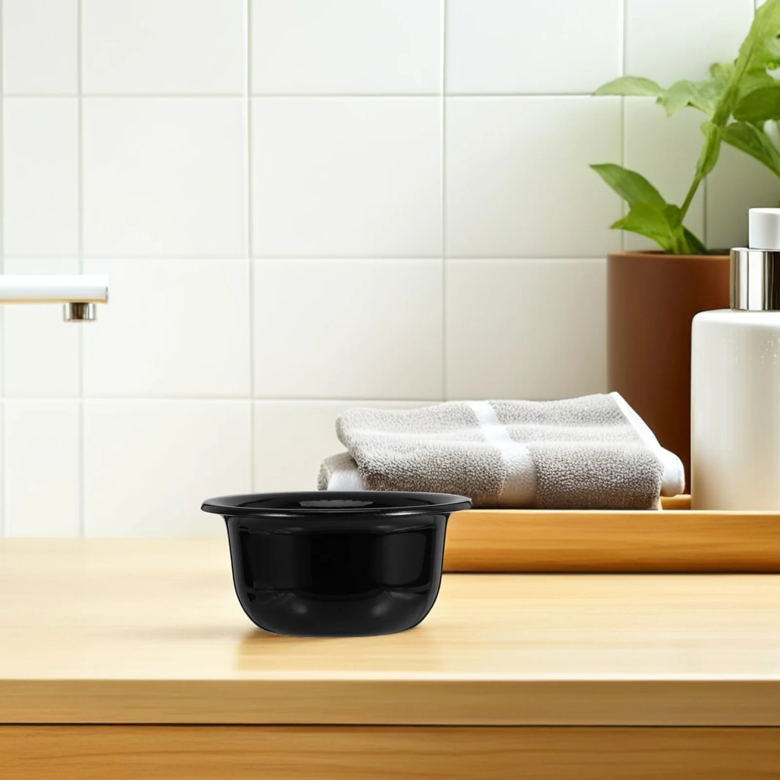 แก้วโกนหนวดพลาสติกแบบใช้ซ้ำได้ น้ำหนักเบา สำหรับสร้างฟอง ใช้ได้ทั้งที่บ้านและระหว่างเดินทาง