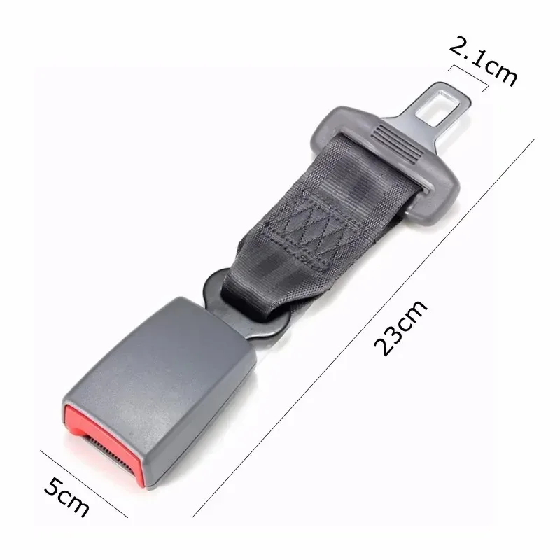 New universal 23 cm / 9 inch car seat belt seat belt extension belt extender 2.1 cm vehicle car D-belt safety buckle