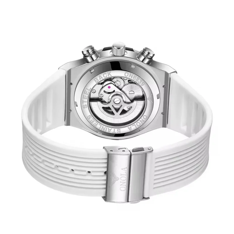 ONOLA 6841 جديد 2025 كلاسيكي فاخر متعدد الوظائف رياضي ضوء الليل التقويم الترفيه ساعة رجالية ساعة ميكانيكية أوتوماتيكية