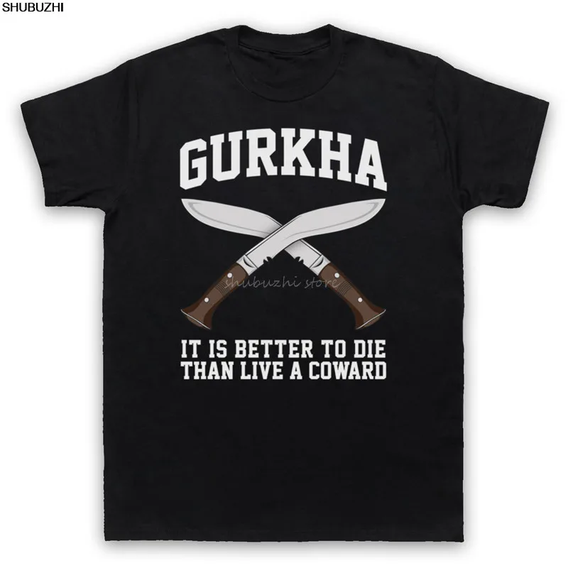 GURKHA MOTTO ELITE REGIMENT-camiseta inspirada en el ejército para adultos y niños, todas las tallas sbz4342