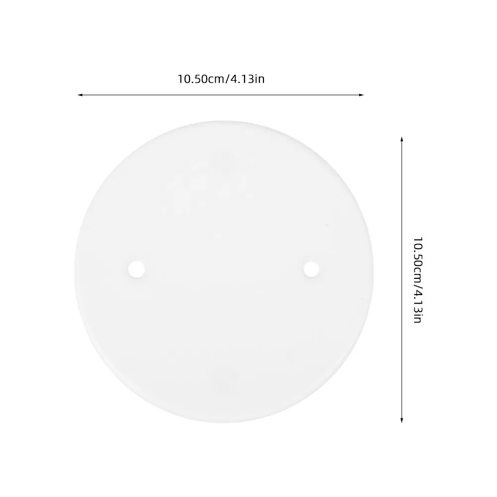 50Pcs White Ceiling Blank-Up Cover Octagon Electrical Box Cover Plates for Oversize Drywall Holes Junction Box Covers