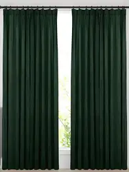 Green Velvet Living Room Bedroom Curtains 1pc Curtains for Living Room Bedroom Balcony