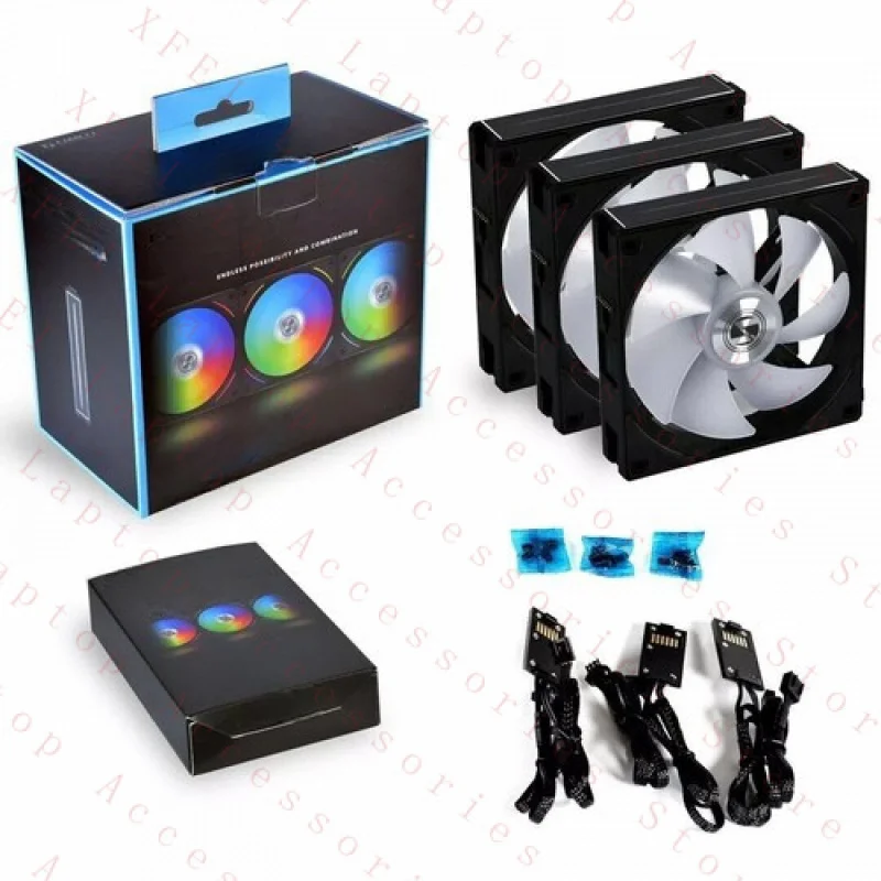 

F для Lian Li AL120 Uni Fan 120 мм ARGB PWM Fan 3 шт. в упаковке с контроллером - черный