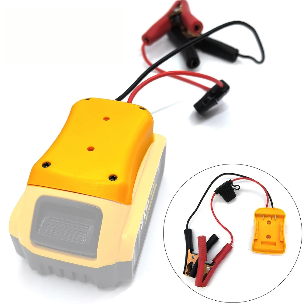 Car Emergency Power DIY Adapter Automotive 30A Fuse Igniter Jump Starter for Dewalt 18V Li-ion Battery