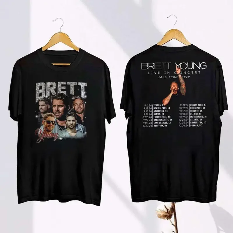 Brett Young Fall Tour 2024 T Shirt Homage Youn