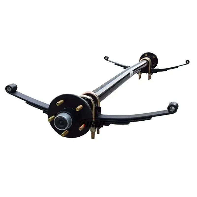 3500 Lb Light Duty Single Axle Trailer With Hub - 3.5k Capacity - 5 Lug , 71/58.5Hub Face/Spring Center,with/without Spring