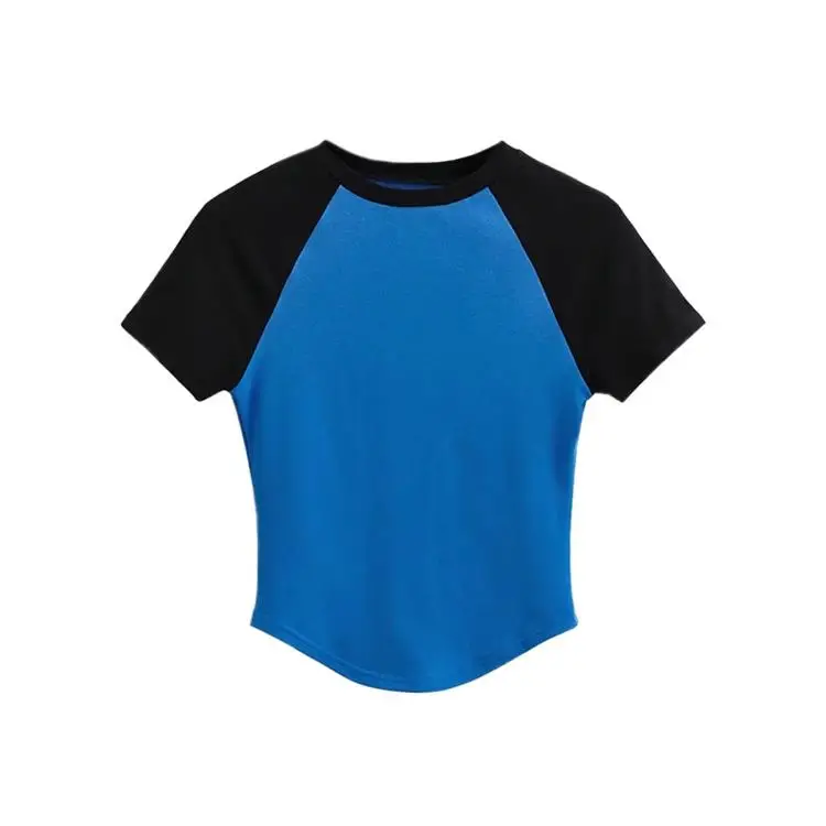 المرأة الربط هيم الأعلى ort irt خمر Sle سليم صالح تي شيرت Svel البلوز آخر 00% النسيج الصيف #2