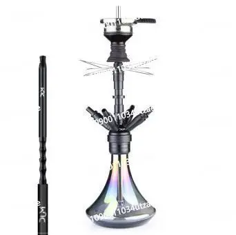 Bar Small Hookah Multiplayer Arab Hookah Large Capacity Multi-Tube Reusable Metal Glass Hookah