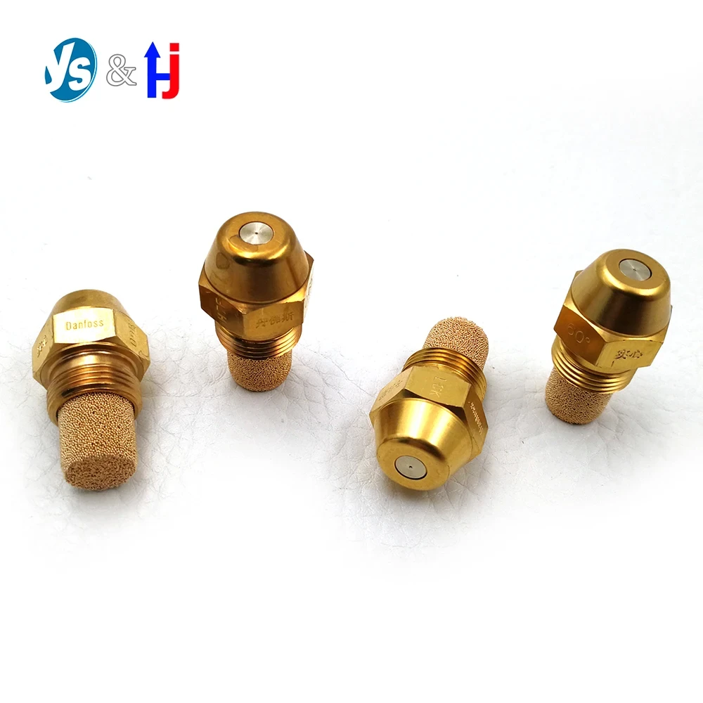 Solid Cone Oil Nozzle Burner Set, High Voltage Transformer, Ceramic Ignition Electrode, Flame Burn, 0.4-4.0 GPH, 60 Degree