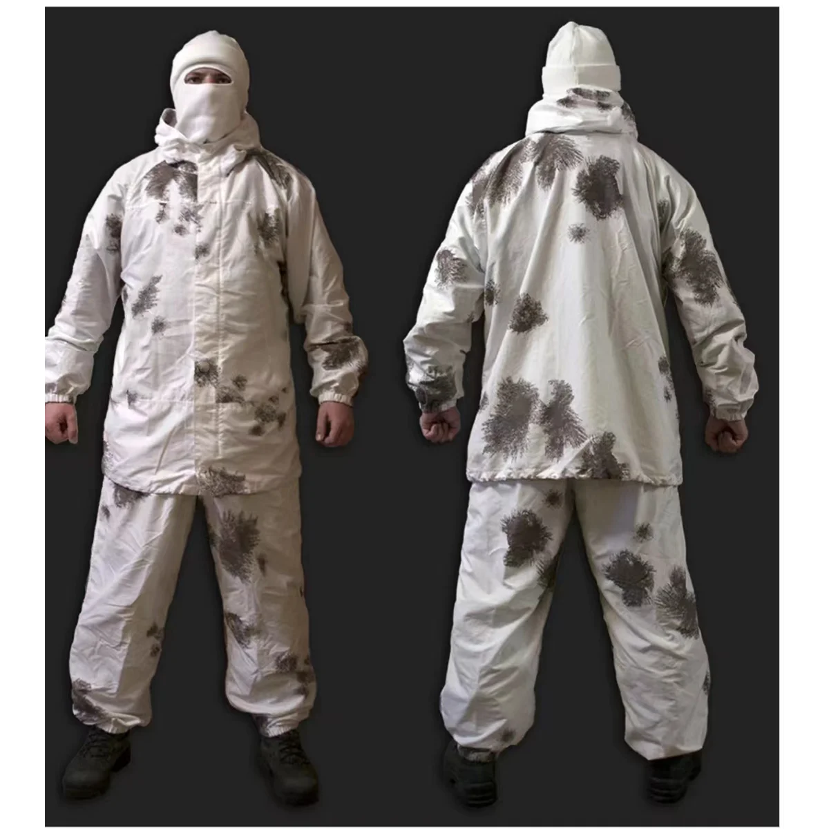 

Охотничья накидка, одежда 3D, белый снежный камуфляж, охотничья одежда, костюм Ghillie для мужчин и женщин, уличные снайперские часы для страйкбола