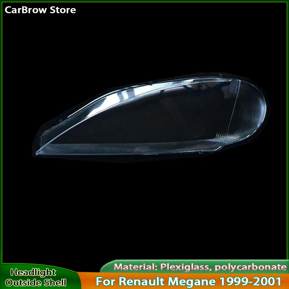 

Корпус фары, прозрачный абажур, линза из плексигласа для Renault Megane 1999 2000 2001, крышка передней фары