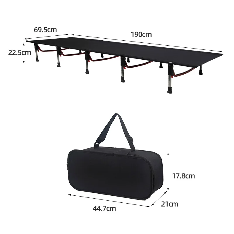 

FoldingOutdoor Camping Bed Portable with Carry Bag Camp Cot for Adults for Hiking Backpacking Car Camping Outdoor