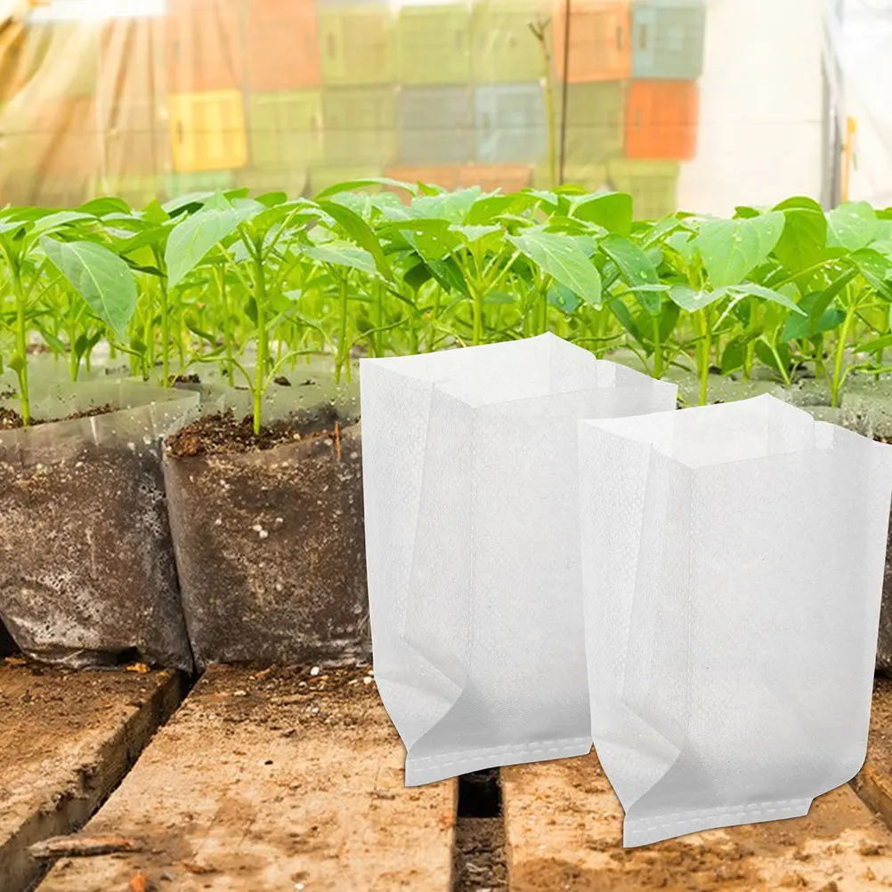 

100pcs Nursery Bags Non-Woven Fabric Planting Bag For Vegetables Flowers Succulents Drainage Air Permeable Grow Bags Indoor
