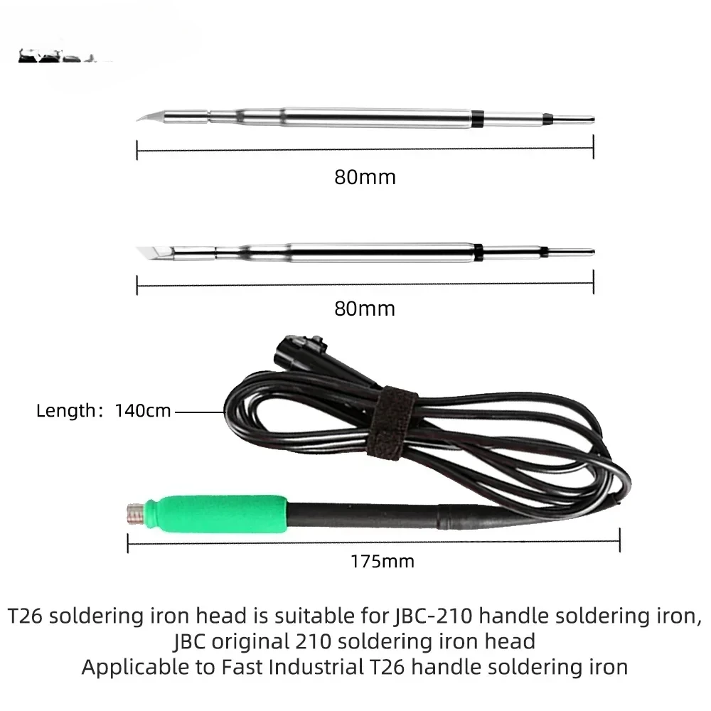 For SUGON T26 Soldering Station Lead-free 2S Rapid Heating Soldering Iron Kit Original Handle universal 80W Power Heating System