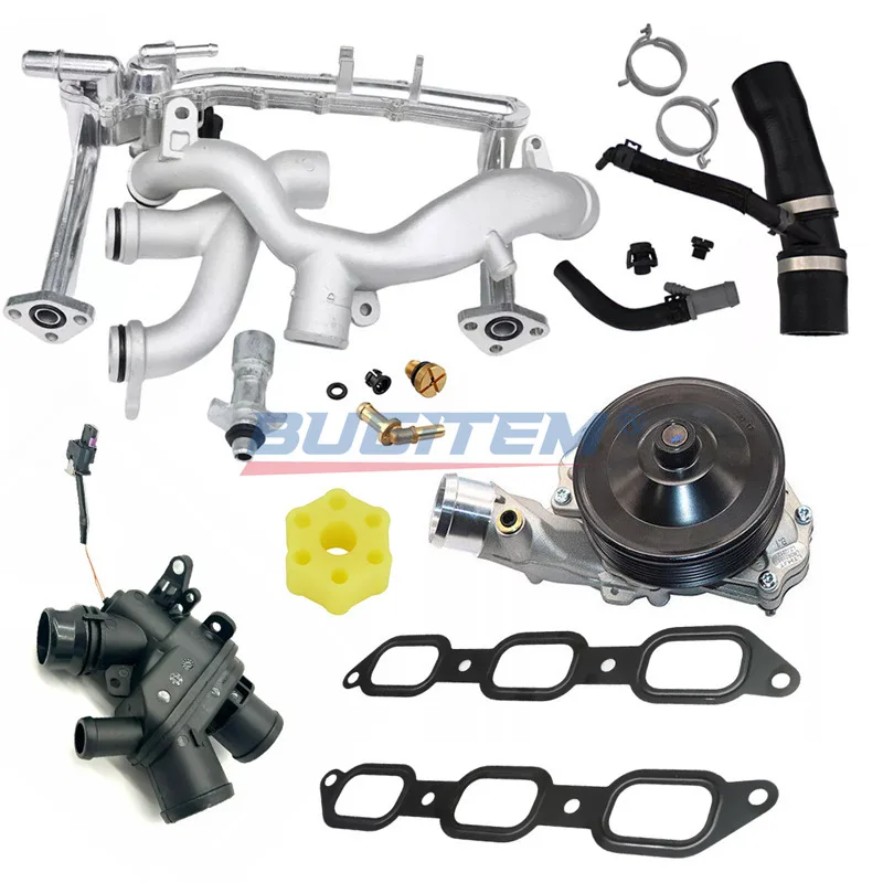 

New Cooling System Upgrade Kit With Sensor For Jaguar Land Rover 3.0L V6 Supercharged Engine OEM LR048474 C2Z27933 AJ811340