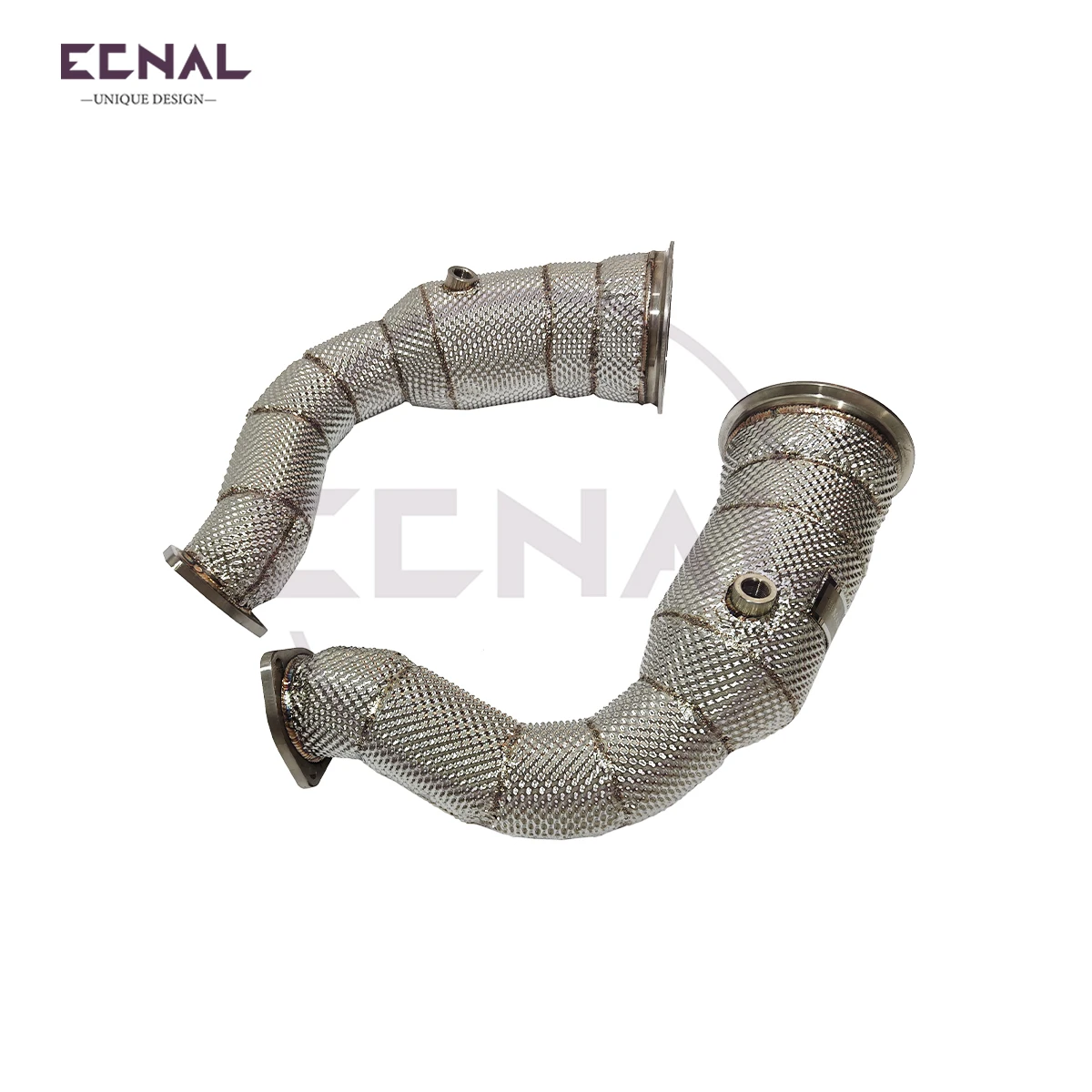 أنبوب عادم Ecnal لـ Lamborghini URUS V8 4.0T 2018+ عالي الجودة SS304 مع نظام عادم رياضي للسيارة درع الحرارة