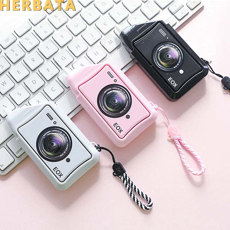 5mm * 10 m White Out Kawaii Cute Camera Shape Correction Tape Pen School Office Supplies Stationery