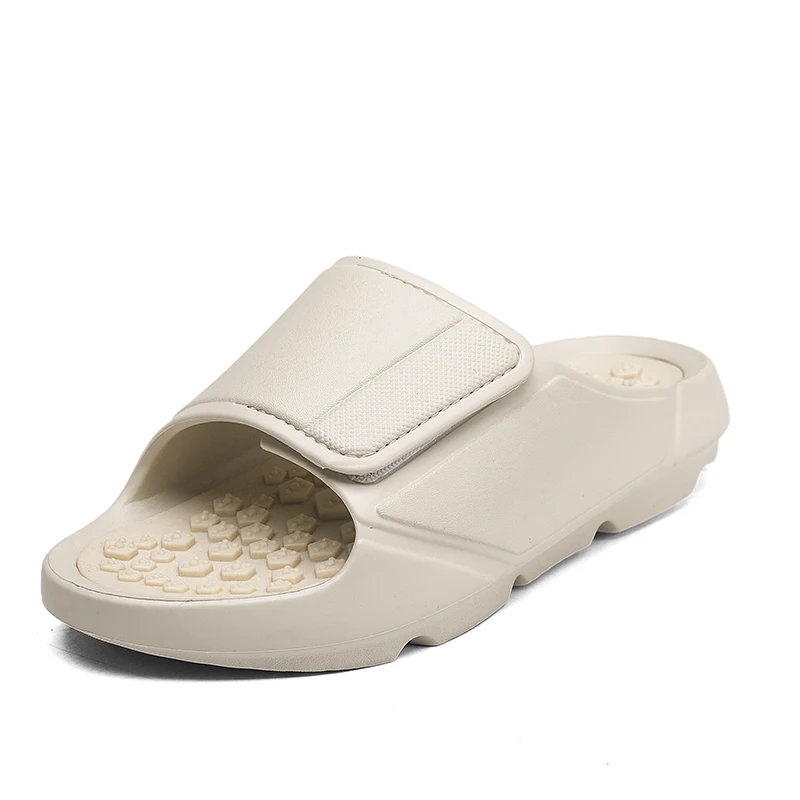 

Multi Particle Massage Sole Unisex Slippers Slip On Breathable Thick Sole Summer Slides For Men Women Plus Size 35-46