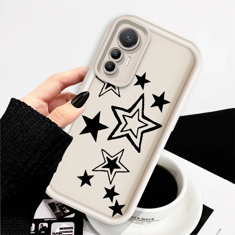 Star Pattern Art Eye Ladder For Xiaomi MI 14 12T 11 Lite Poco M3 X5 X4 F5 F4 F3 F2 GT Pro 5G Back Phone Case