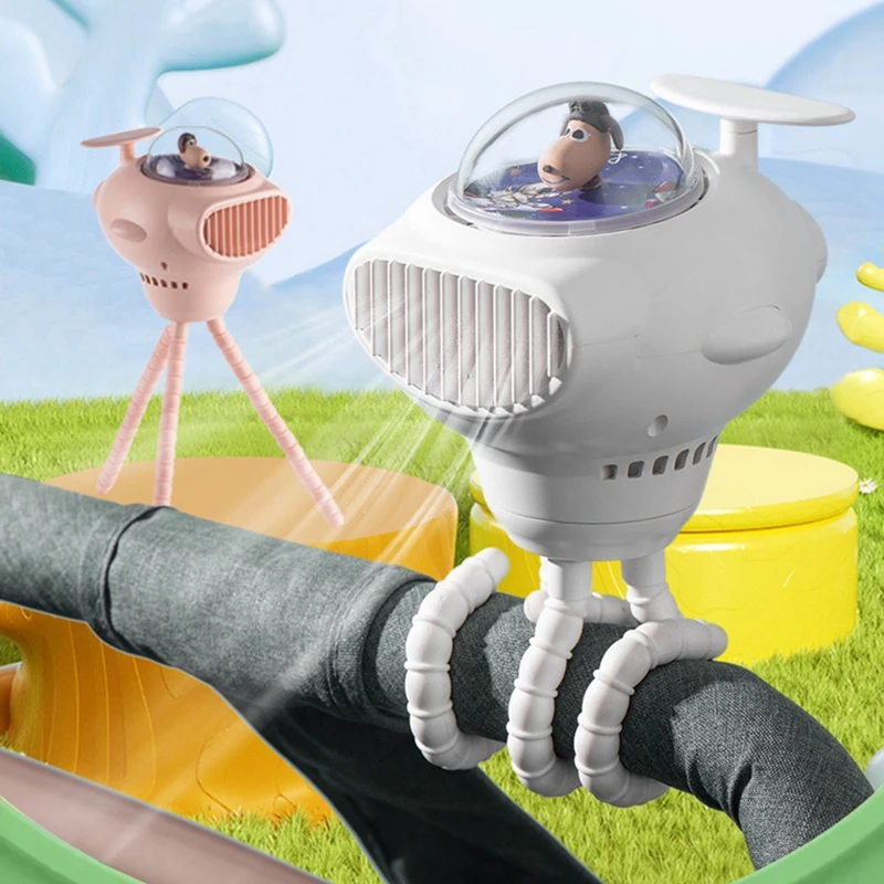 مروحة كهربائية محمولة باليد للمنزل ، مروحة محمولة متعددة الأغراض ، كرتون جميل ، شحن USB ، تبريد الهواء