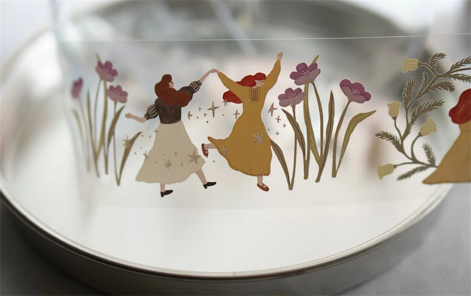 

Ivy Snow Vintage On The Desk Girl Washi PET Tape for Card Making DIY Scrapbooking Plan Decorative Sticker