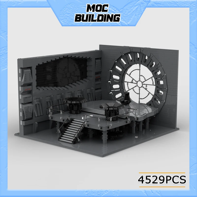 

Star Movie Scene Of Film MOC Building Block Collector Throne Room Model Technology Bricks DIY Assembled Toy Holiday Gift