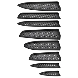 Fodero per coltello da cucina da 3,5/5/6/7/8 pollici Copricoltelli in plastica nera Copriprotezione per lama di coltello Protezioni per bordi Custodia Accessori da cucina