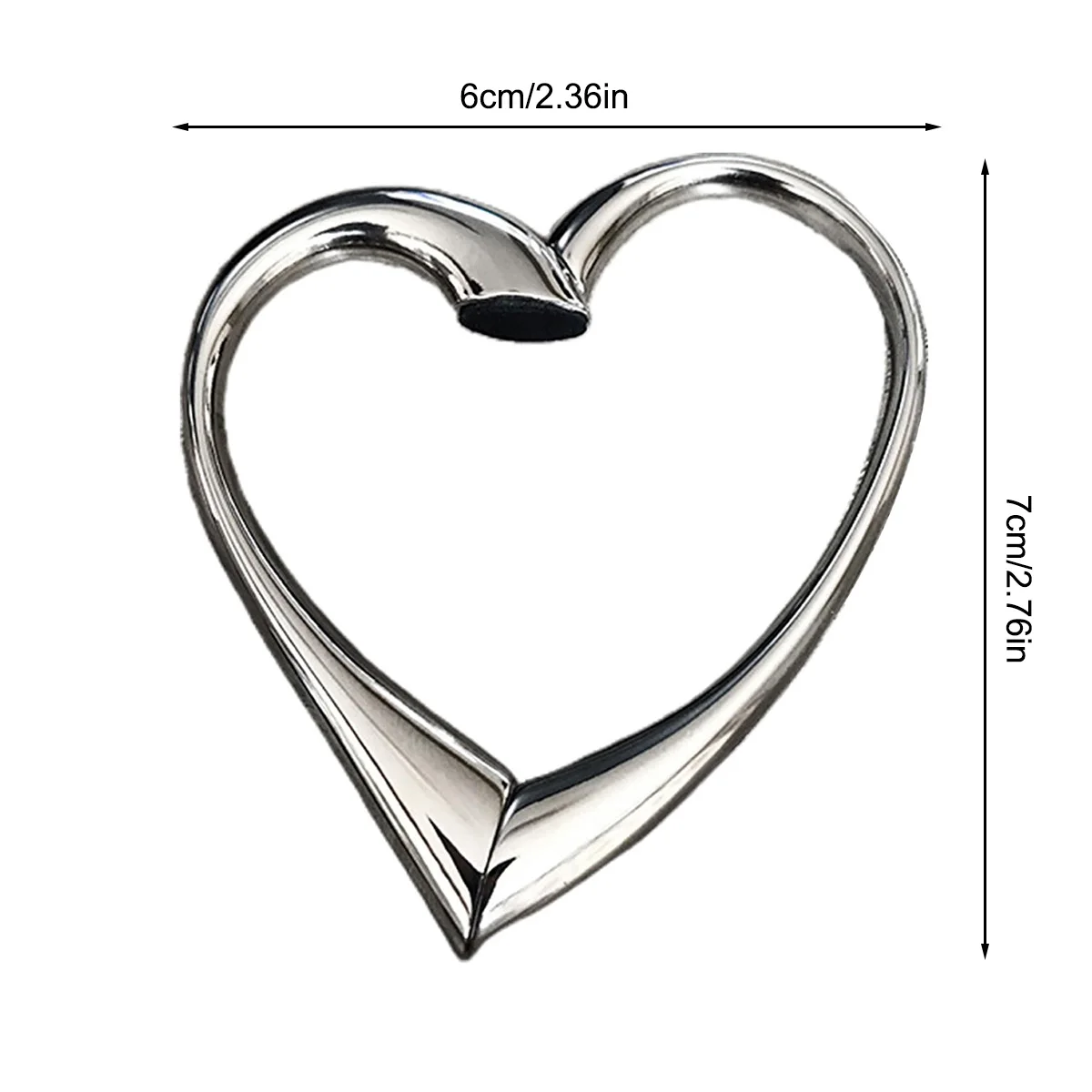 Gancio per borsa a forma di cuore 1PC Gancio per borsa portatile per tavolo e viaggio Elegante gancio per borsa resistente Gancio per borsa unisex in lega di zinco