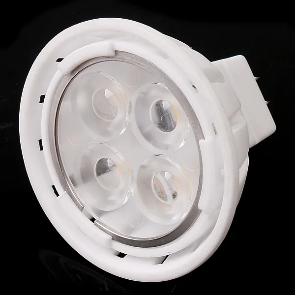 

Светодиодная лампа-прожектор 5.5W GU5.3 MR16 12V, белая, 4 LED, керамическая