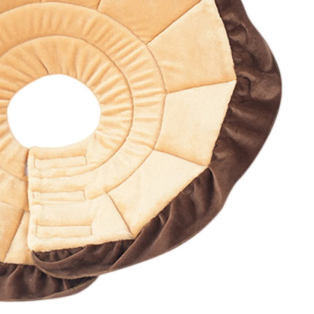 

Lion Style Elizabethan Pet Collar for Dog Cat Recovery Adjustable Lightweight Cotton Wound Healing Protective Cone for Injuries