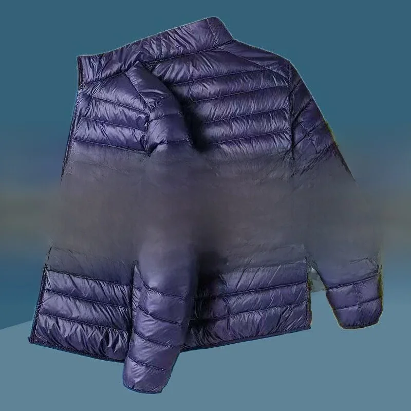 

plus Size Lightweight down Cotton Jaet Men's Warmth Loose Outerwear Winter Coat Slim Fit Long Sle Stand Collar