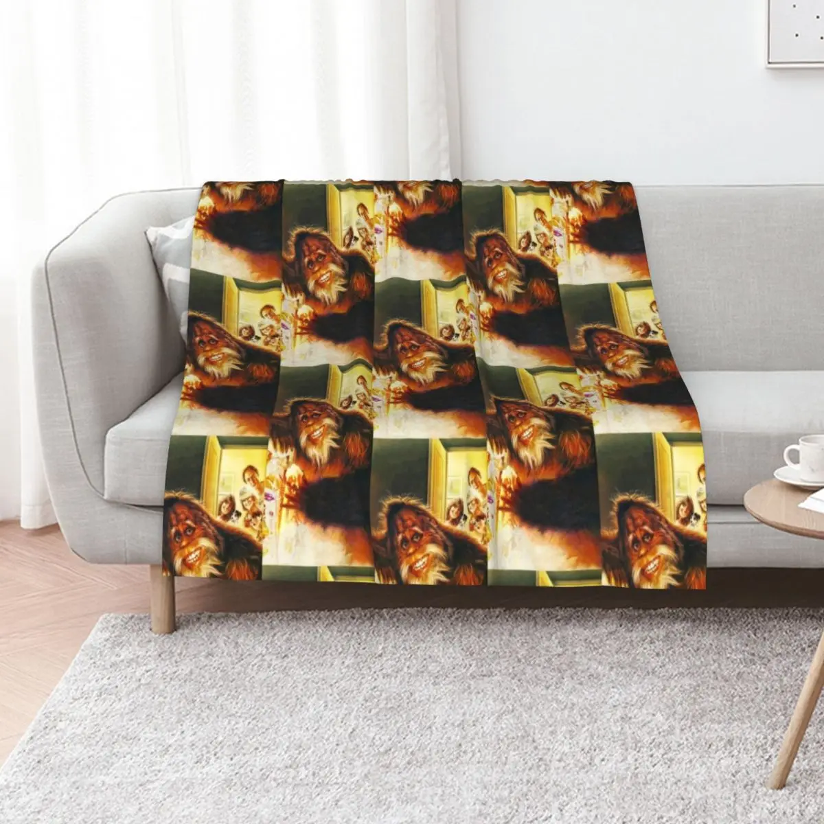 

Harry and the Hendersons Throw Blanket funny gift bed plaid Heavy Plush Blankets