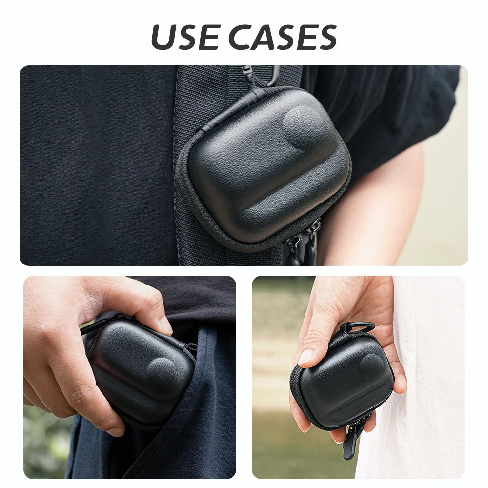 XFJI Mini Carrying Case Compatible with Insta 360 GO 3S/GO 3 Action Camera Storage Bag Cameras Accessories Hard Bags