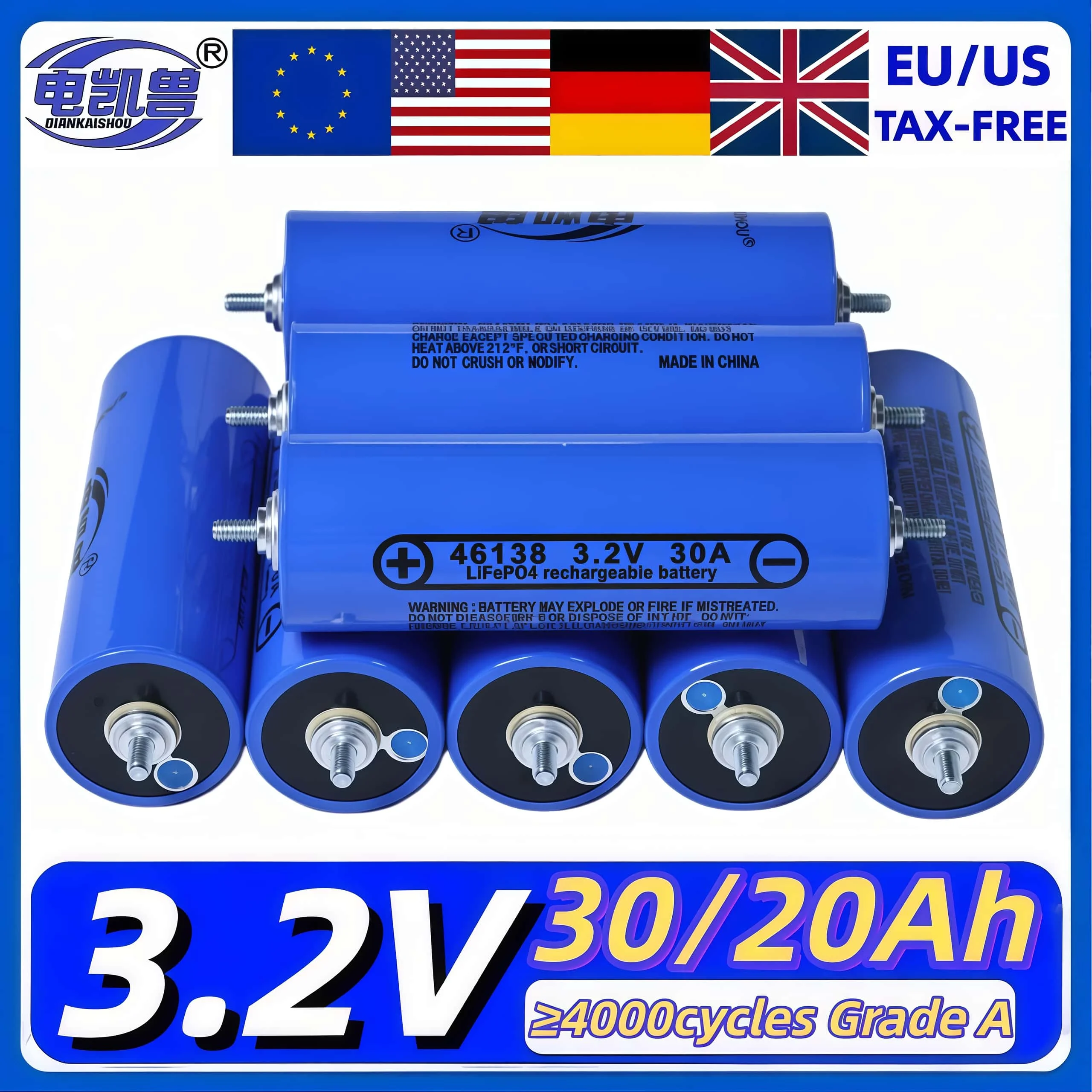 Grade A 3.2V 30Ah 2…