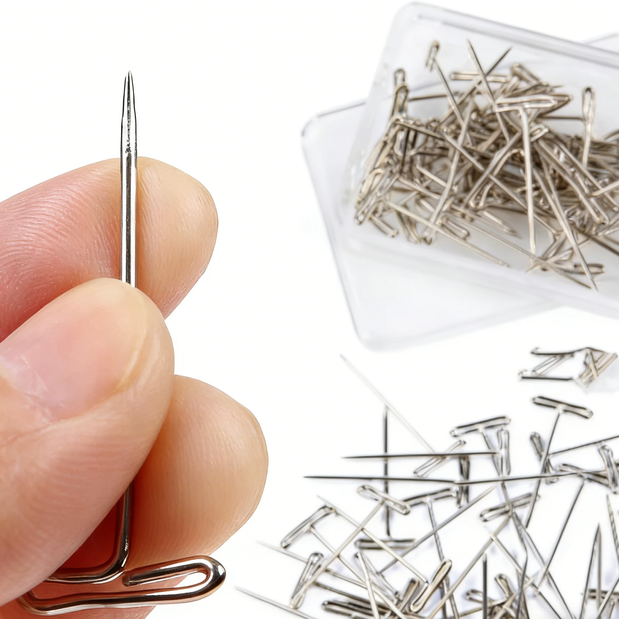 50PCS/box Wig T Pins For Mannequin Head Wig Fixing Holding Blocking Pins Hair Extensions Styling Tools Salon Hairdressing