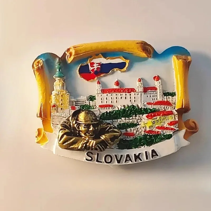 The Slovak Republic Fridge Magnets Bratislava Travel Souvenirs Slovakia Fridge Stickers Birthday Gifts Home Decoration