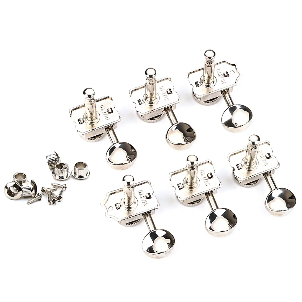 

6 Inline Vintage Locking Guitars Tuners Set – Left-Handed Tuning Pegs for Electric Guitars Parts & Accessories