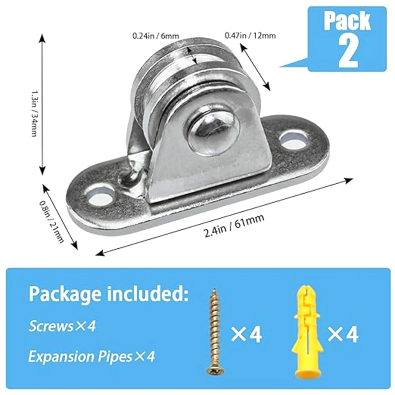 บล็อกรอกขนาดเล็ก Silents Pulley Wheel Heavy Duty รอกคงที่กำลังโหลด Dropship